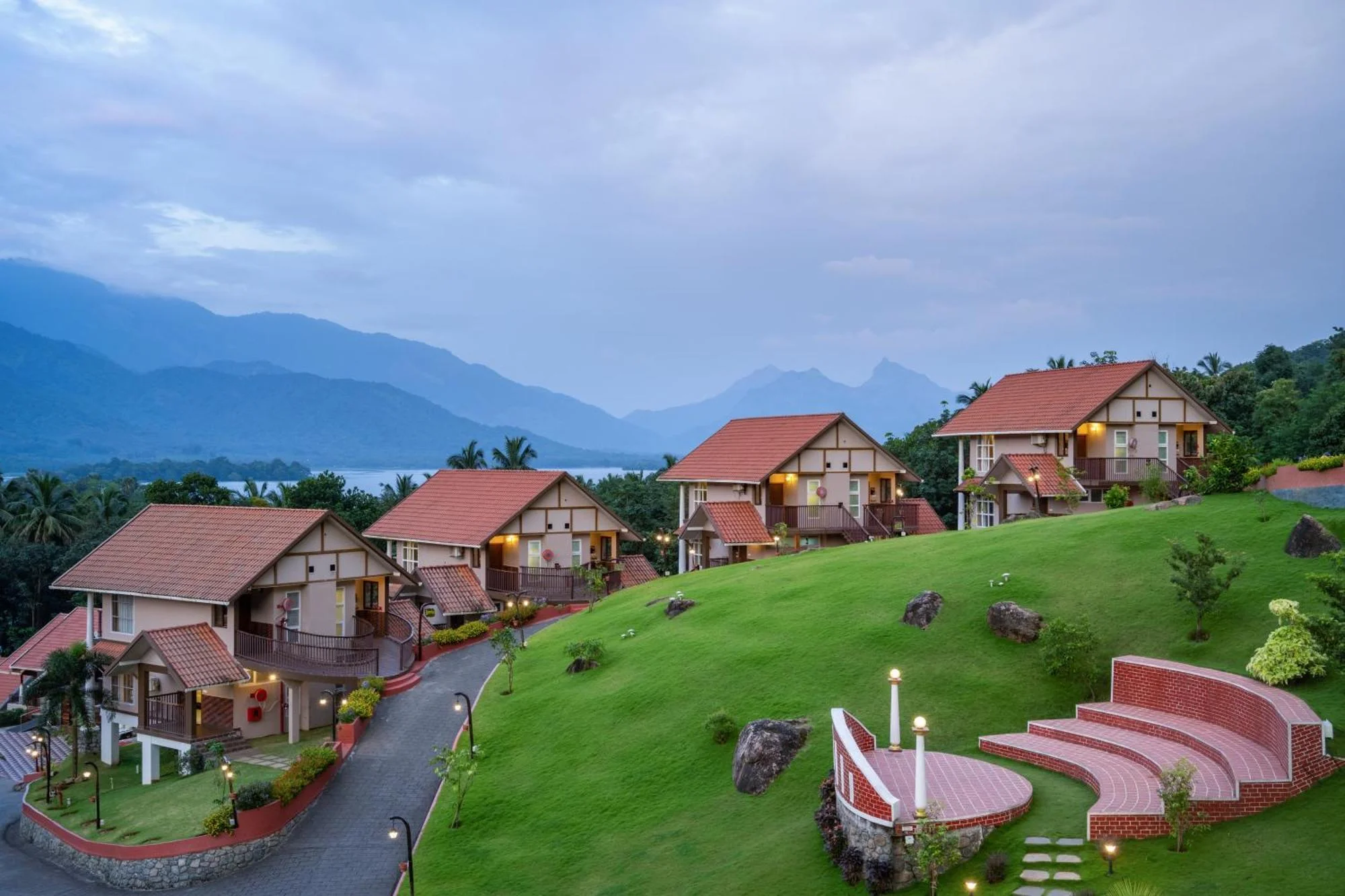 Au Revoir Wellness Resort in Palakkad wedding setup photo