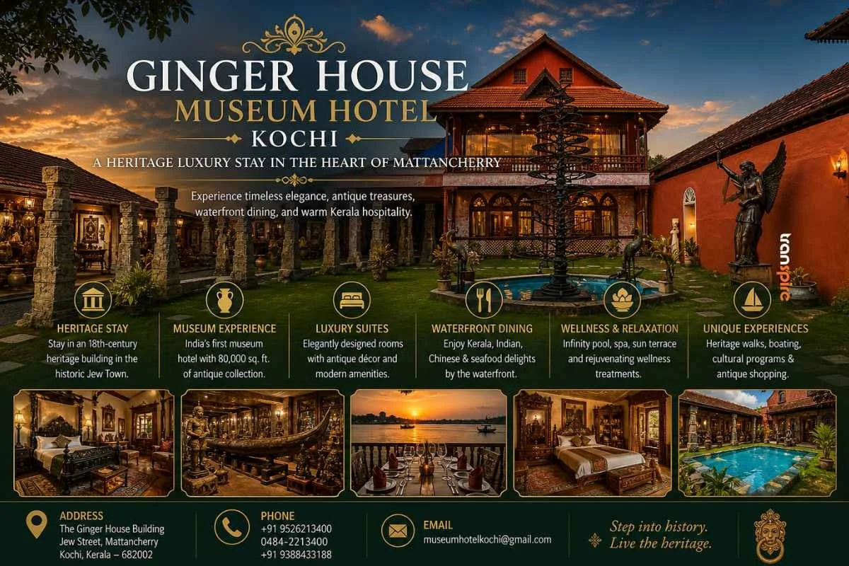 Ginger House Museum In Kochi wedding setup photo