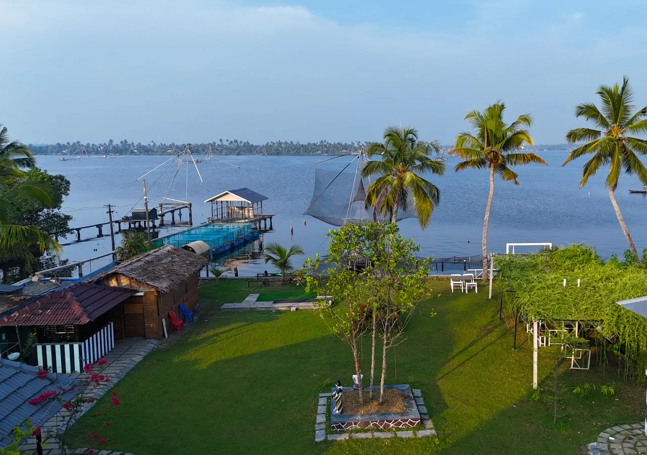 Kumbalangi’s Green Nest in Ernakulam wedding setup photo