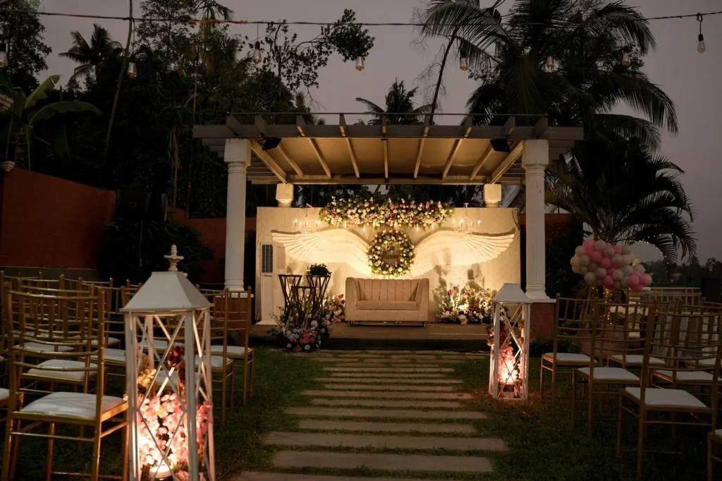 Mangalassery Pavilion wedding setup photo