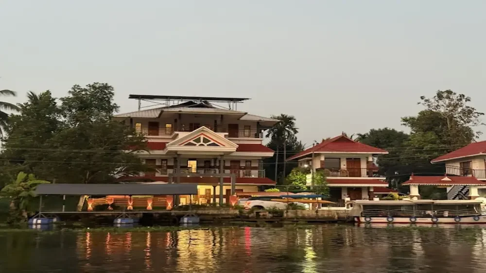 Meenakshi River Villa In Kottayam wedding setup photo