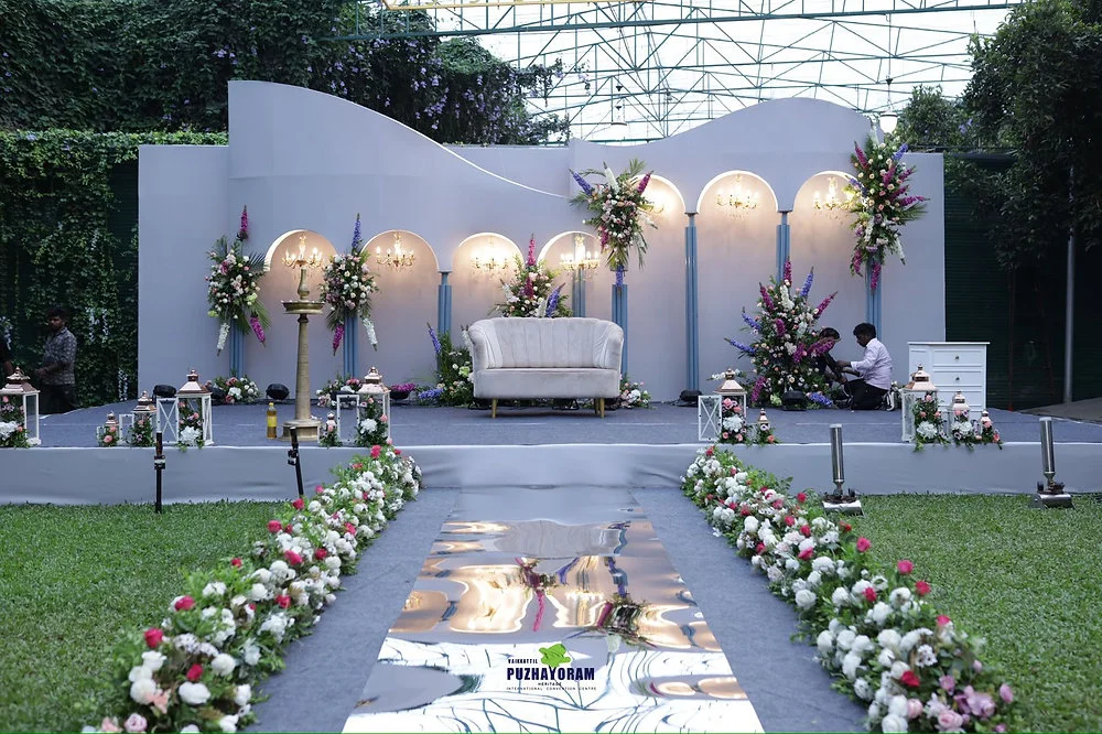 Puzhayoram Gardens Lawn, Thrissur wedding setup photo