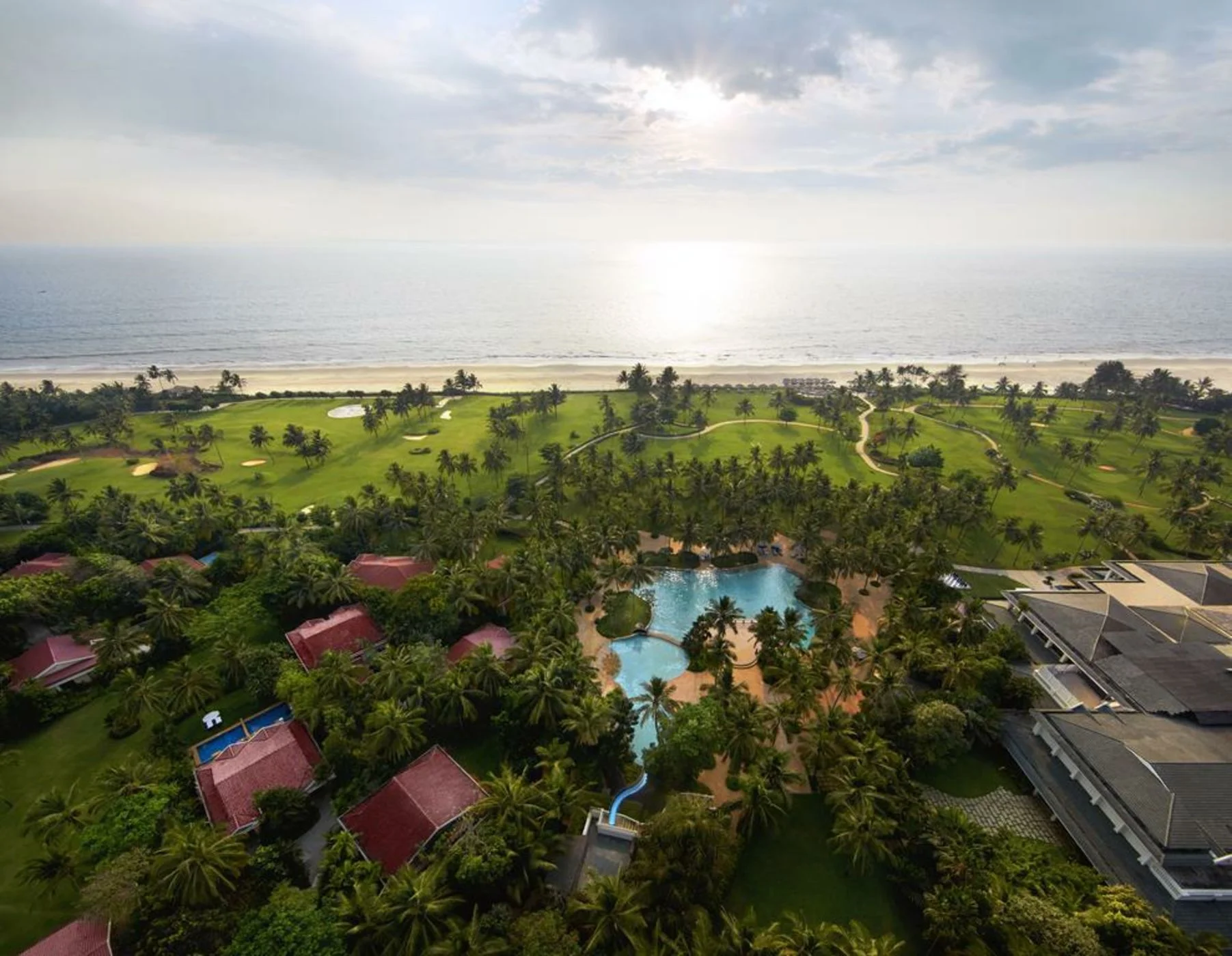 Taj Exotica Resort Goa wedding setup photo