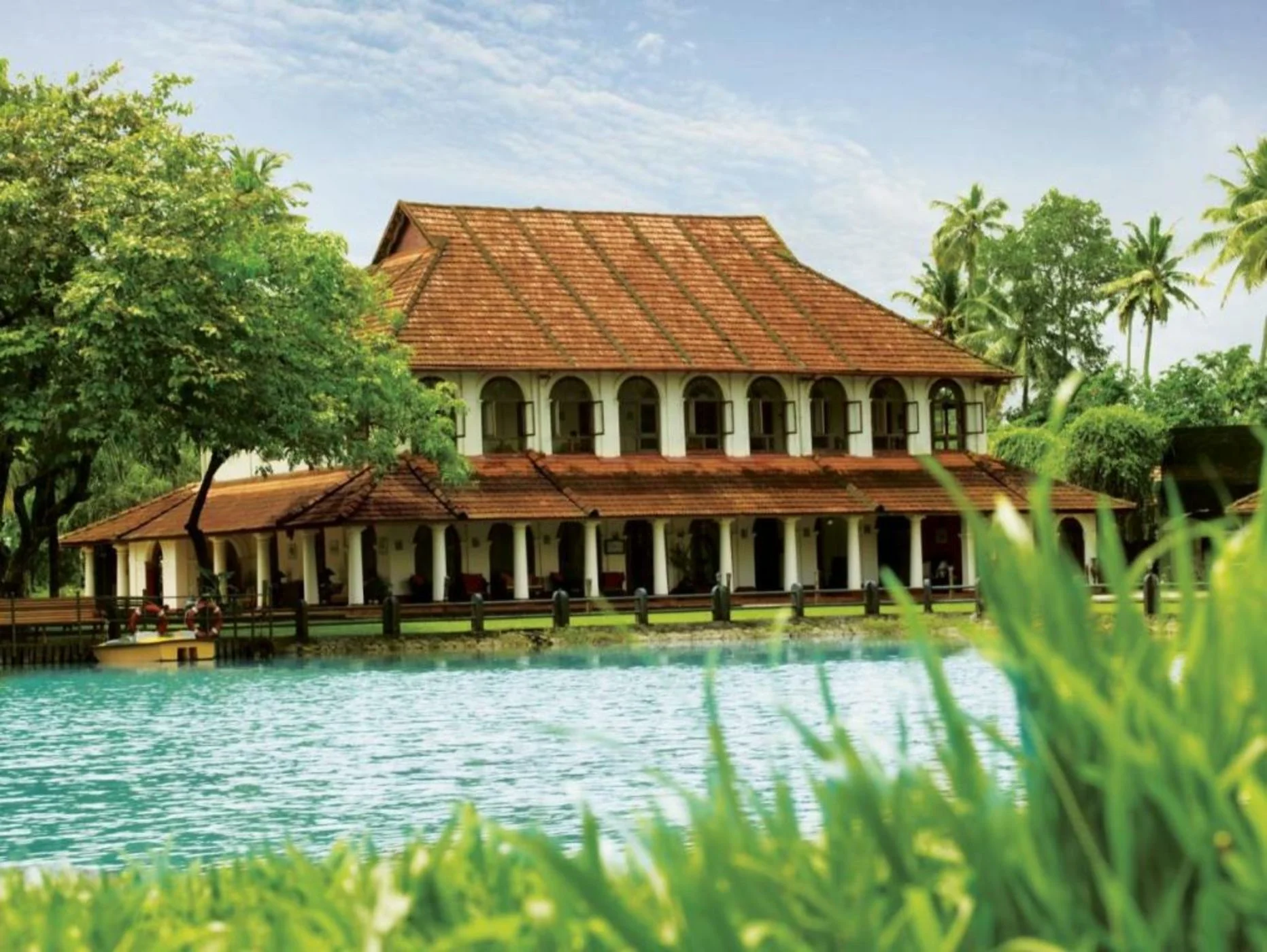 Taj Kumarakom Resort wedding setup photo