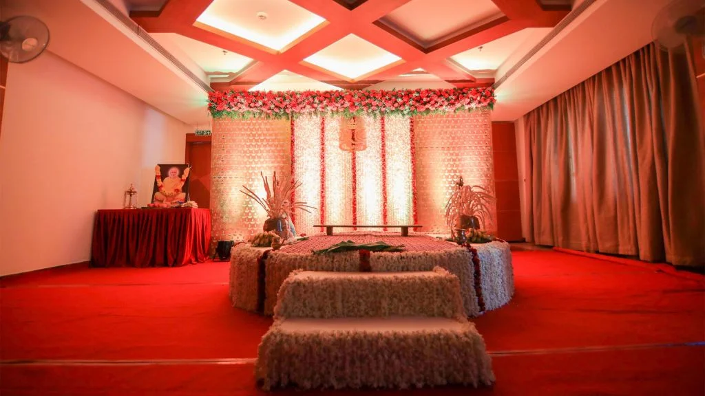 Vakkom Palazzo Resorts, Trivandrum, Kerala wedding setup photo